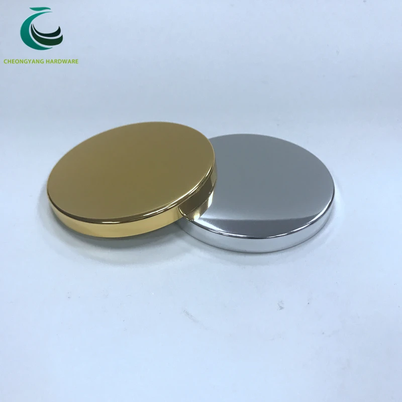 Gold/sliver Metal Aluminum Glass Candle Jar Metal Lid