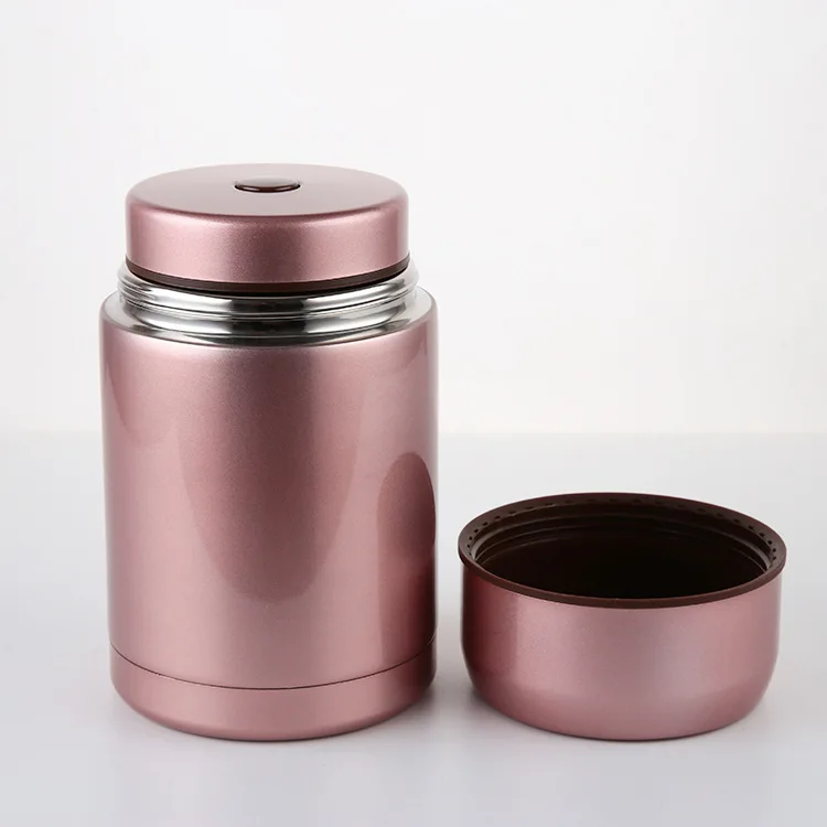 1L/800mL Double wall Vacuum food flask Stainless steel Insulated Food Jar with spoon