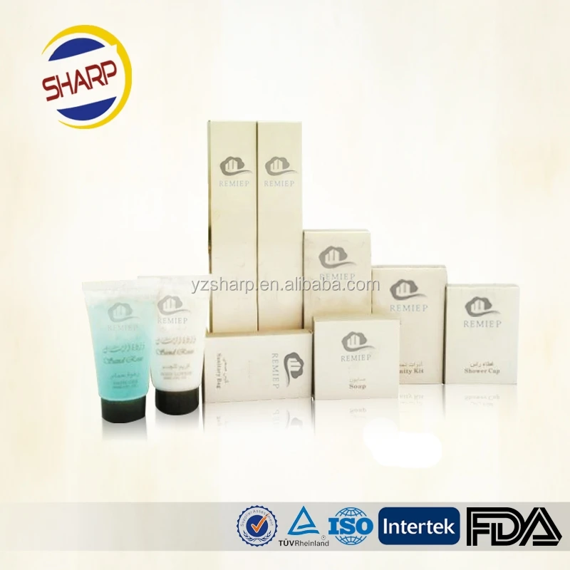 Disposable hotel supply items, hotel supply amenity