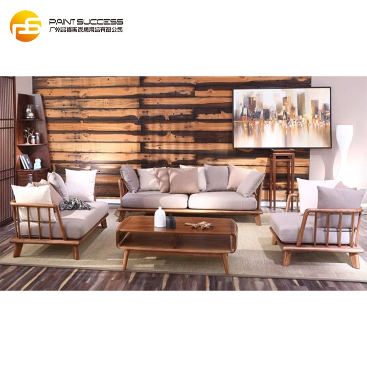 Custom Factory Price Wooden Sofa Design,Wood Sofa Furniture,Solid Wood Sofa Set
