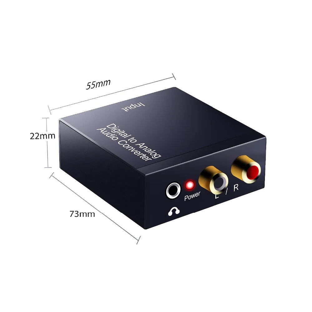  AOEYOO 3 5 мм DAC цифровой аналоговый аудио конвертер 192 кГц коаксиальный Оптический волокно Toslink L/R