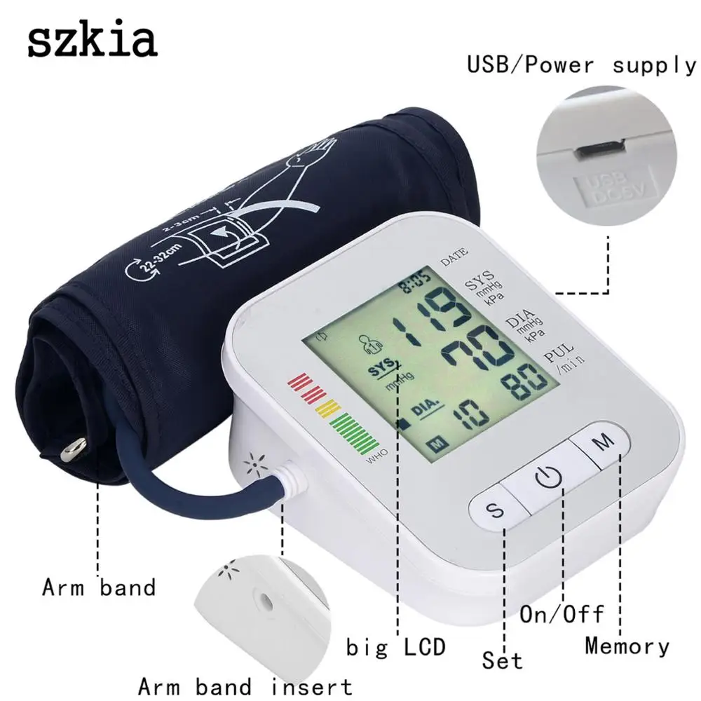 
szkia Factory directly sell digital tensiometer monitor blood pressure free with ce from professional manufacturer gold supplier 