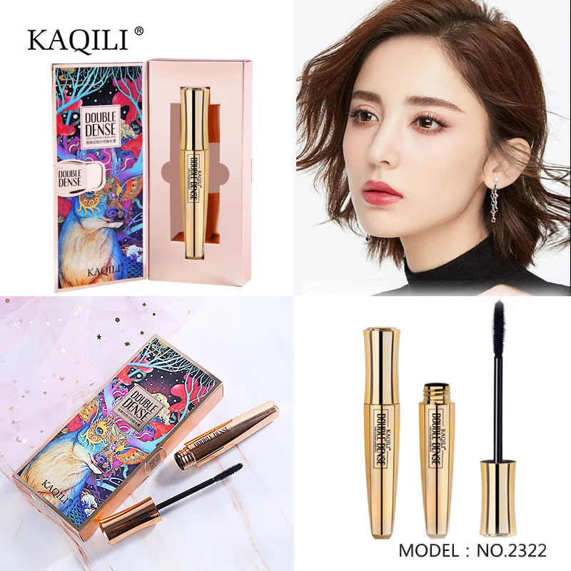 KAQILI brand new gold double dense curl wholesale lengthening vegan mascara
