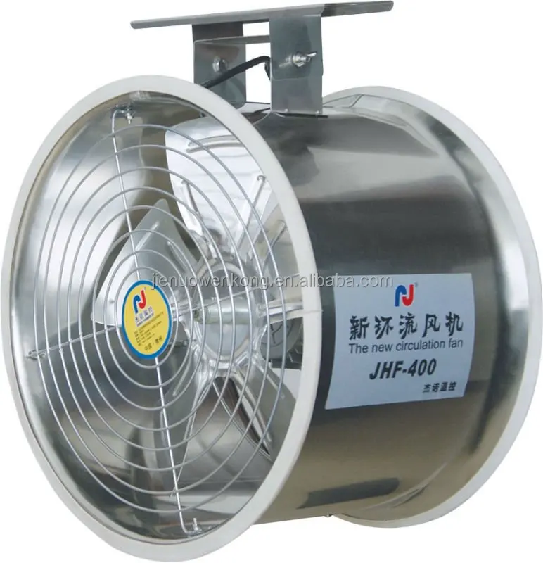 Stainless steel greenhouse ceiling mounted air circulation fan