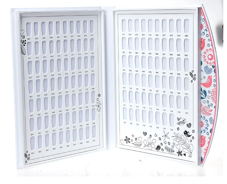 High quality plastic display paint decorating nail polish color chart