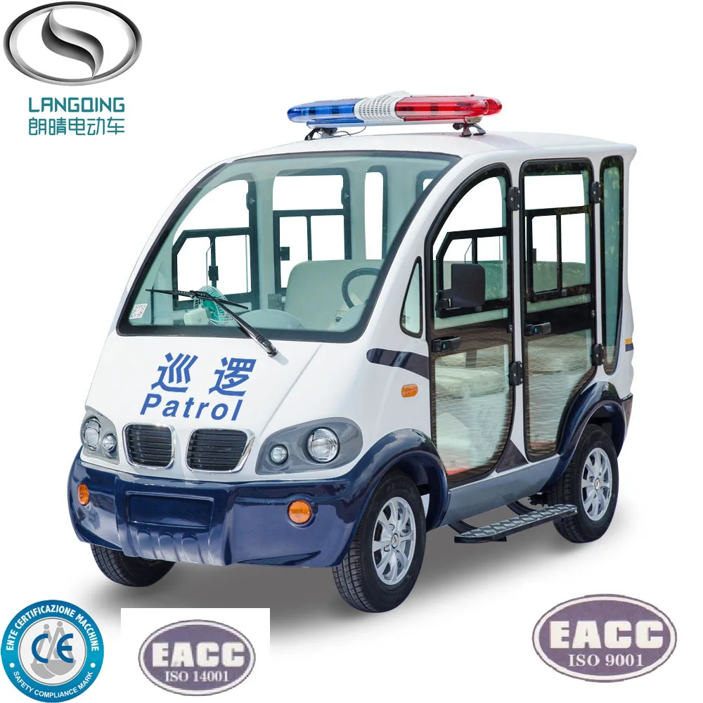 4  Seats 28Km/H Tourism Site Transportation Vehicle 4 Wheels Electric Security Patrol Car