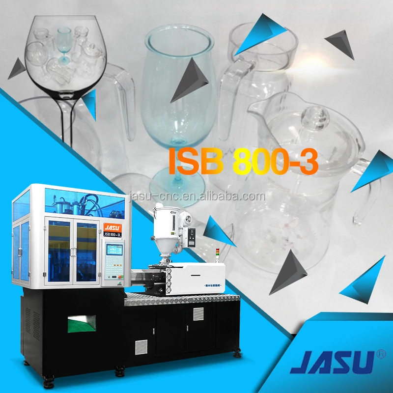 4 cavity guangzhou jasu ISB 800 one step injection blow molding machine