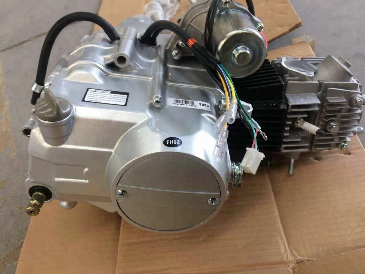 Китайские двигатели 125cc для мотоцикла, велосипеда-внедорожника, электрический старт