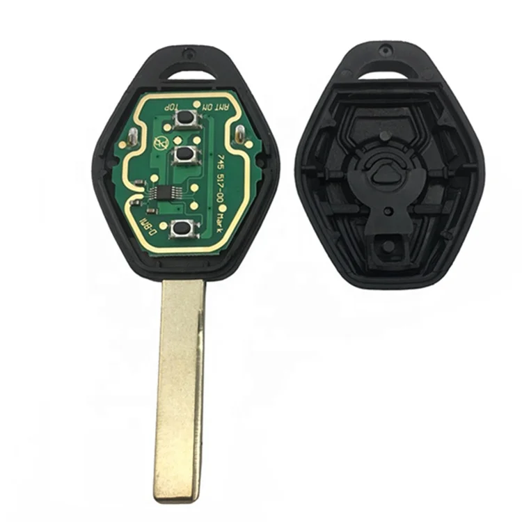 Keyless Entry Remote Control Car Key ID44 315 433 MHz Replacement for BMW LX8 FZV Z4 X 3 X5 E46 Series 3 5 Auto Smart Key