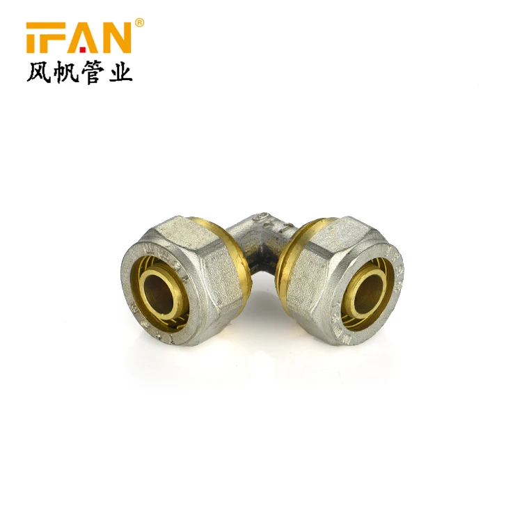Латунный Колено 16мм 20мм 32мм газовый фитинг газовый фитинг 90 градусов Колено для PEX Газовая труба