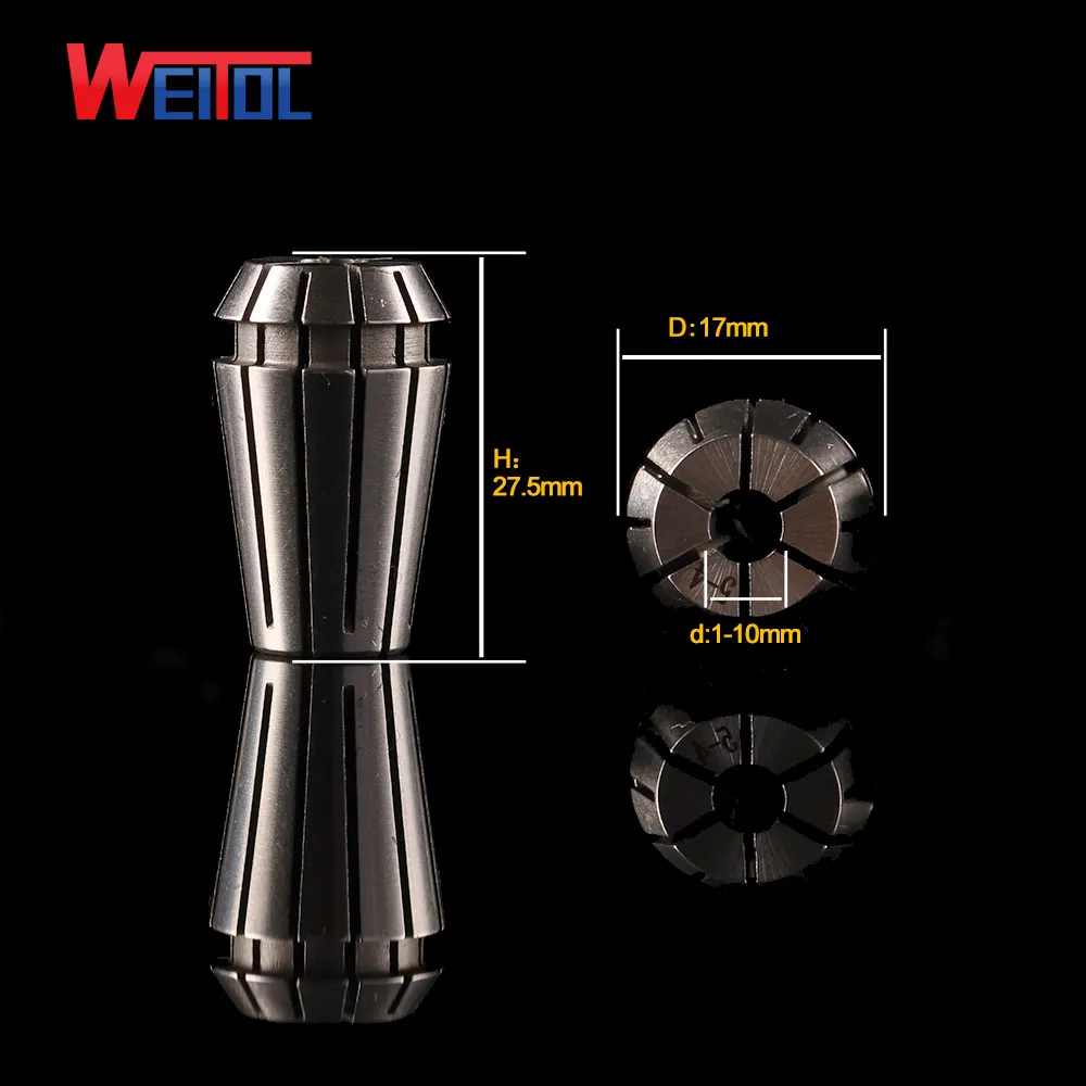 Weitol ER chuck series ER16 spring collet chuck engraving bits parts