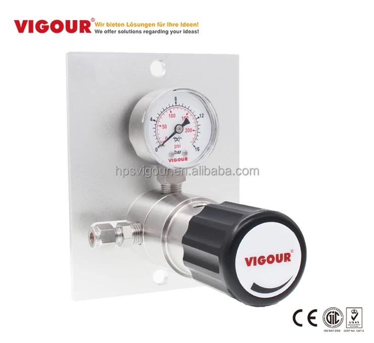 Corrosive Gas single stage Mini hydrogen gas pressure regulator price
