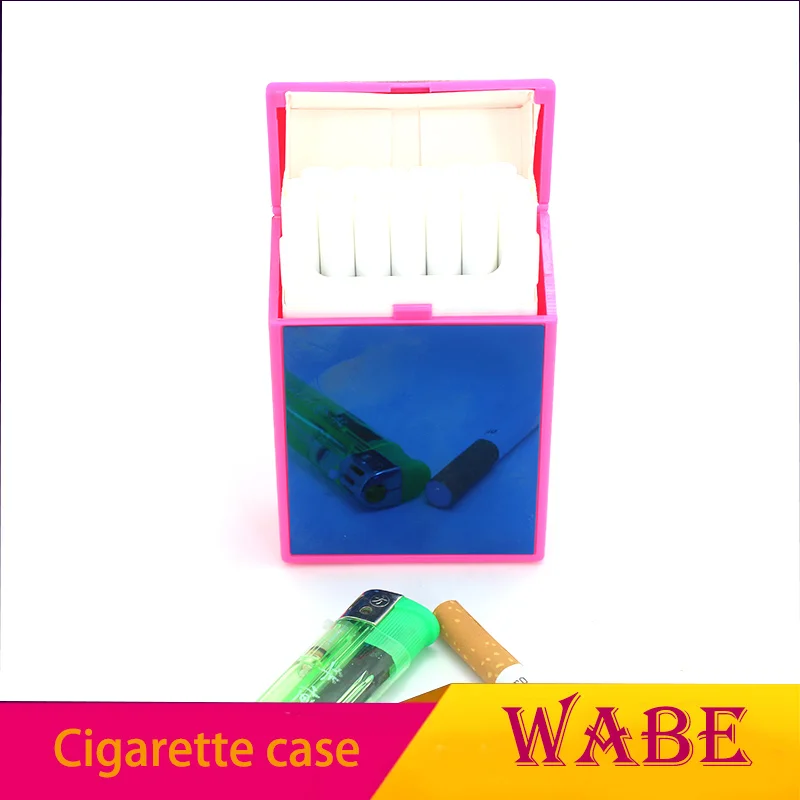 New design fancy mirror woman plastic cigarette box tobacco holder