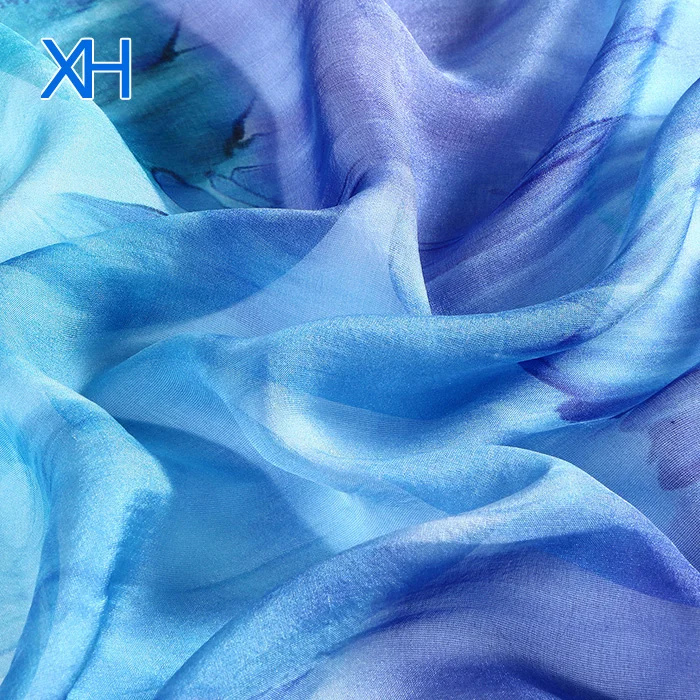 
Nature Silk Wholesale Printed Silk Fabric 100% Silk Chiffon Floral Fabric 