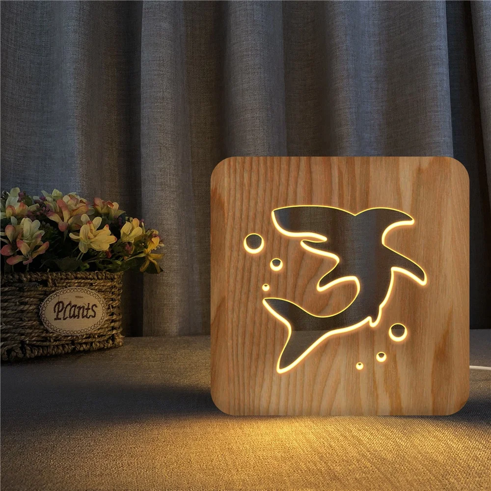 table lamp with wood 3d wooden lamp new product ideas 2019 wooden table lamp FS-T2015W