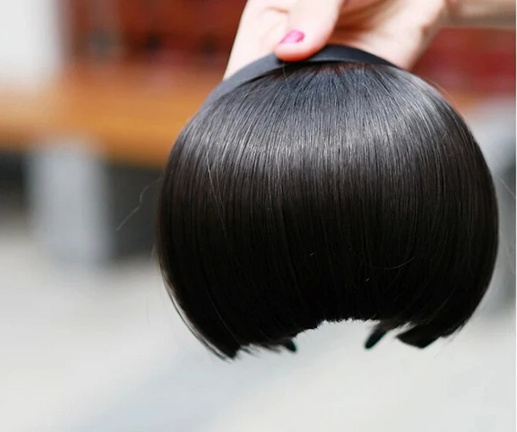 
Synthetic Headwearing hair front piece headband bangs 