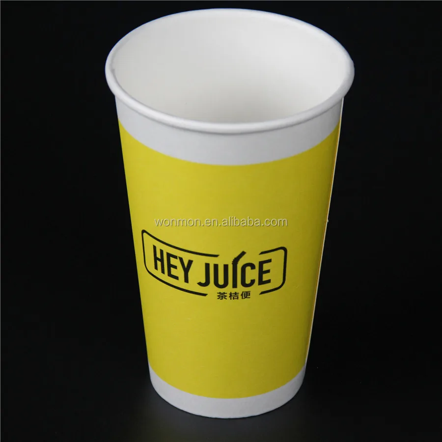 
Large Size Disposable Milkshake Cold Drink Paper Cups 