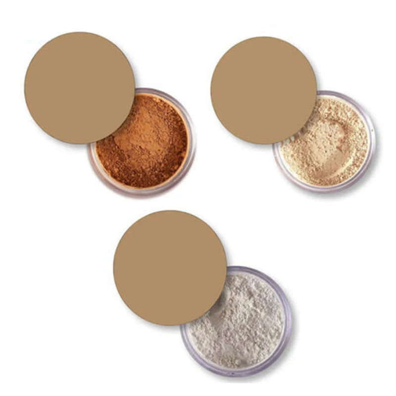 Wholesale Custom Shimmer Cosmetic Beauty Make Up Highlighter Loose Powder Private Label Makeup Round Loose Powder
