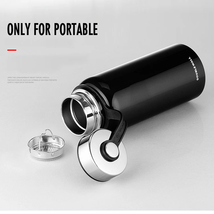 Custom Logo Outdoor Large Capacity Sports Stainless Steel Water Bottle