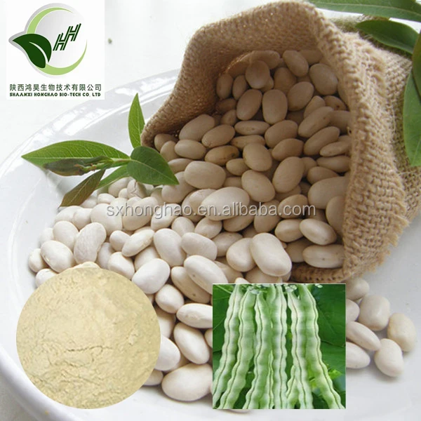 Оптовая продажа низкая цена экстракт белой фасоли порошок