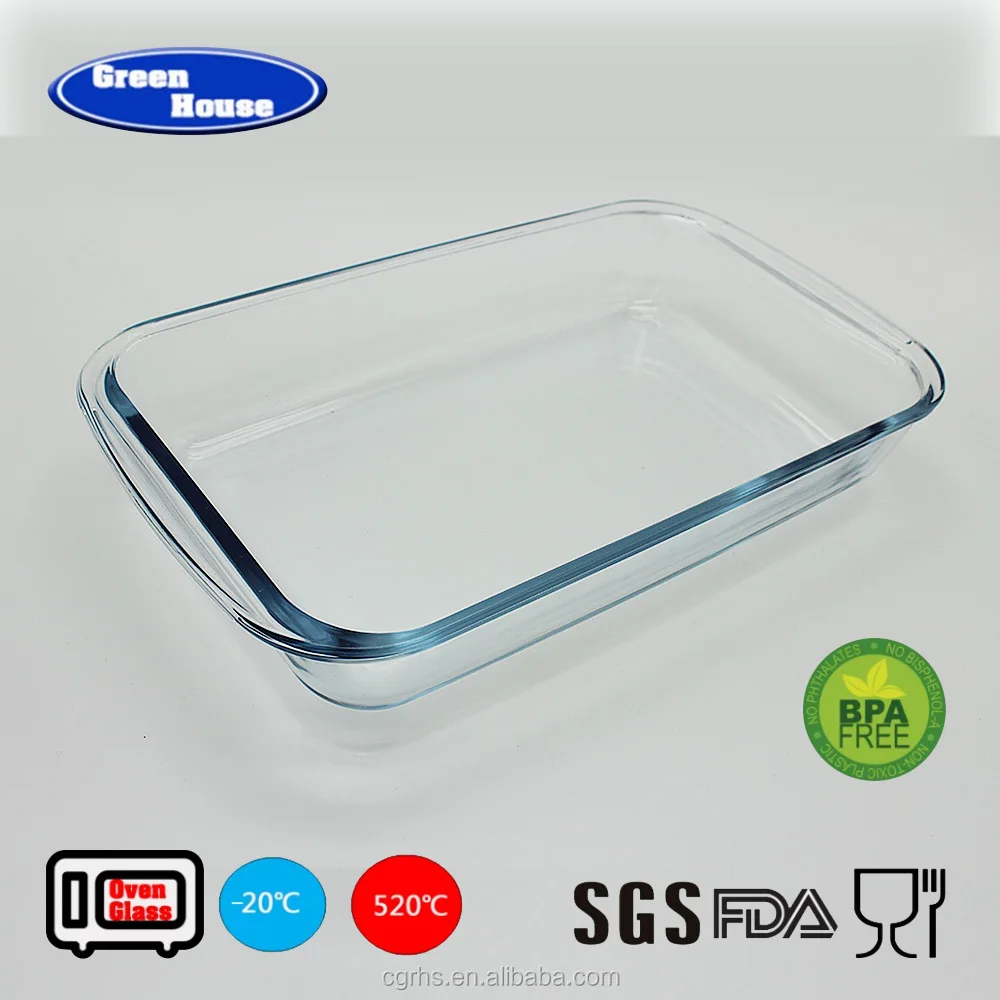 High borosilicate glass rectangular pyrex small bakeware baking dish