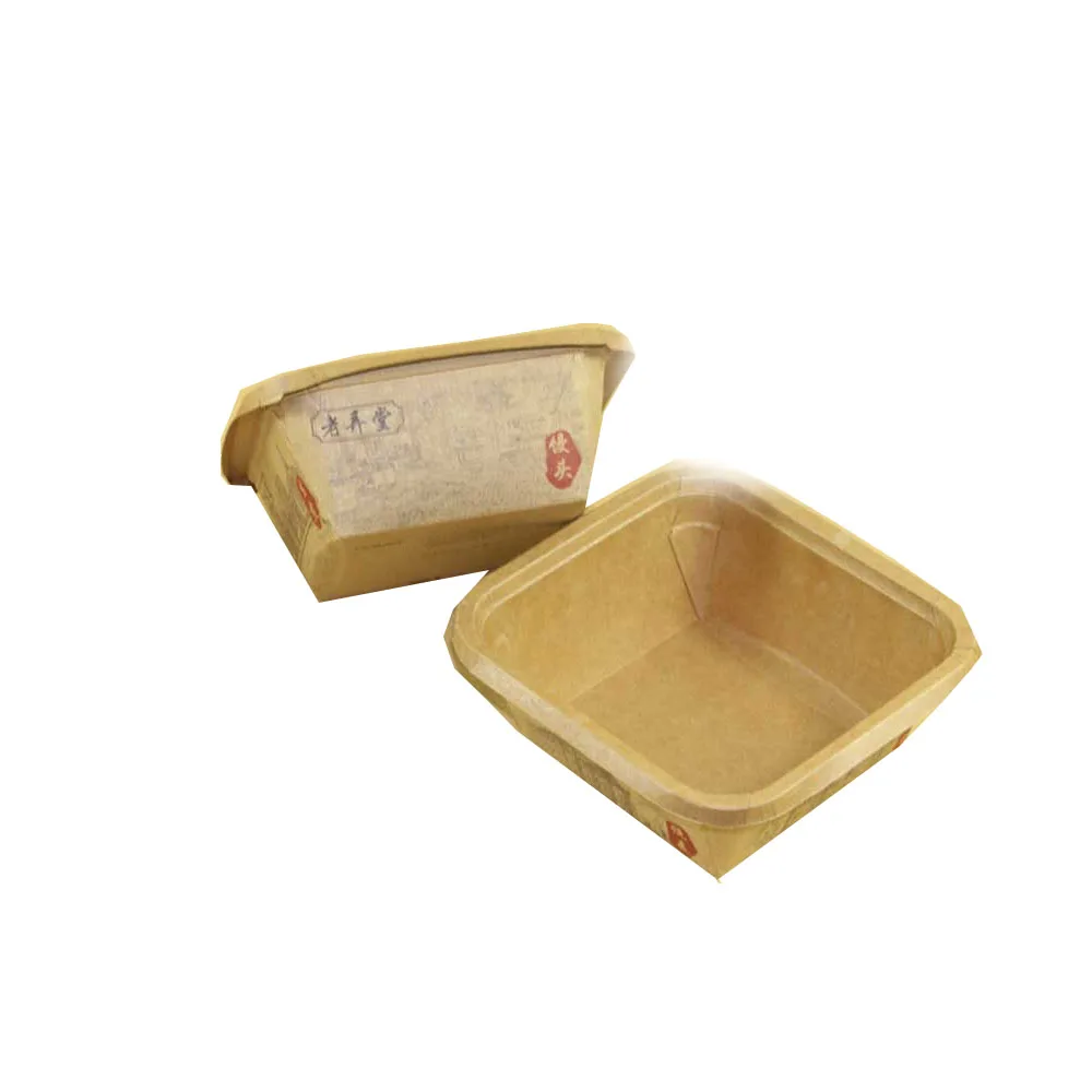 PLA film coated paper food serving trays