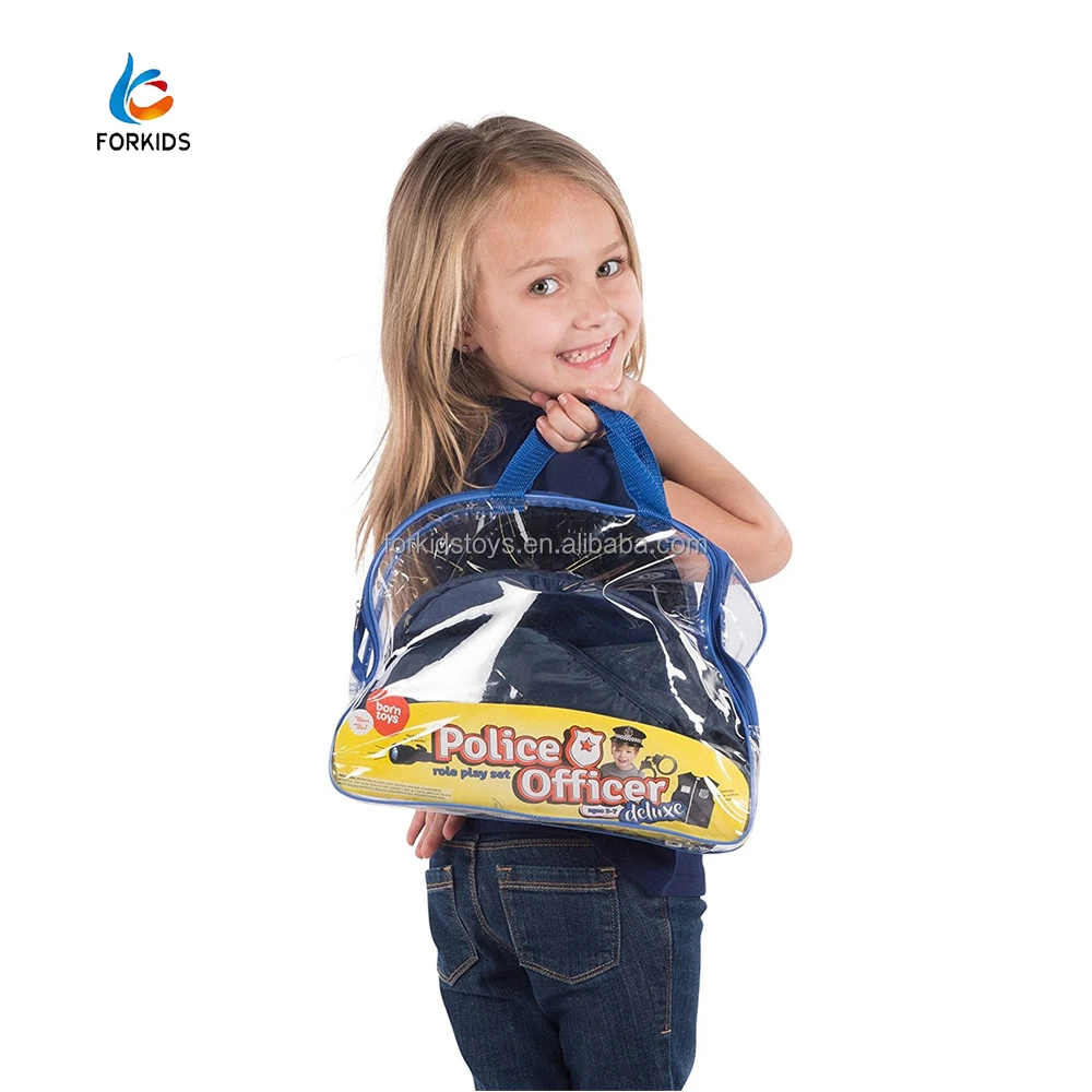 Unique Halloween plastic police toys for kids,kids police play set role play toy10pcs