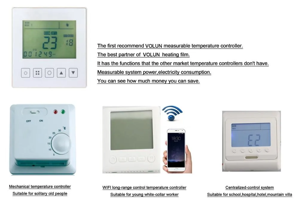 Nano carbon ptc far infrared flexible underfloor heating film radiant floor heating system for under ceramic tiles floor heat