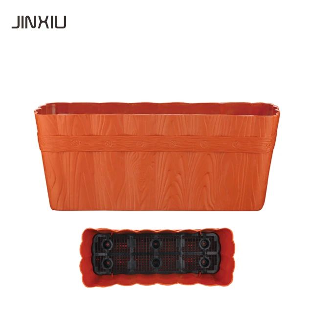 wholesale rectangle terrabbox planter green clay plants plastic orchid garden bonsai nursery balcony pot flower pots & planters