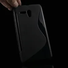 S lines Soft TPU Case For Alcatel One Touch Pop 3 5.5 5025D 5025 Back Protect Rubber Matte Silicone Phone Bags