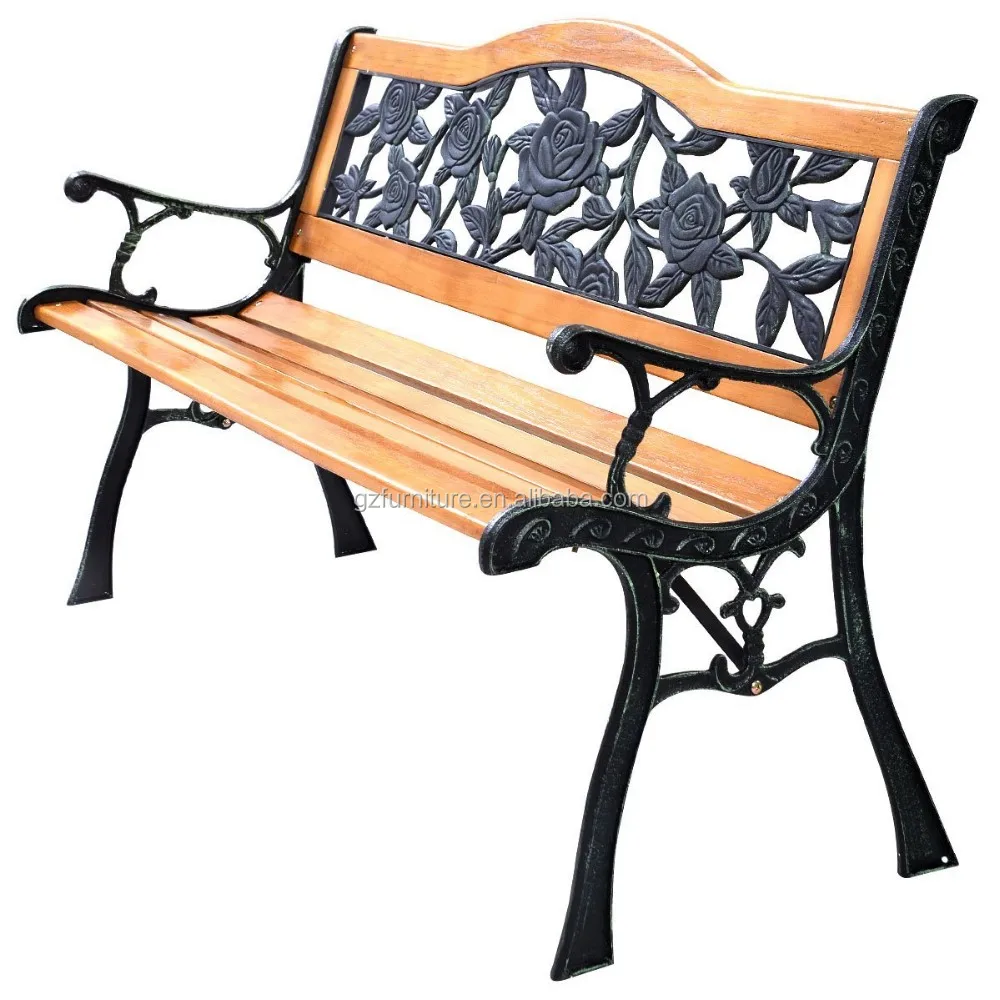 
rose cast iron garden bench wooden slats for bench 