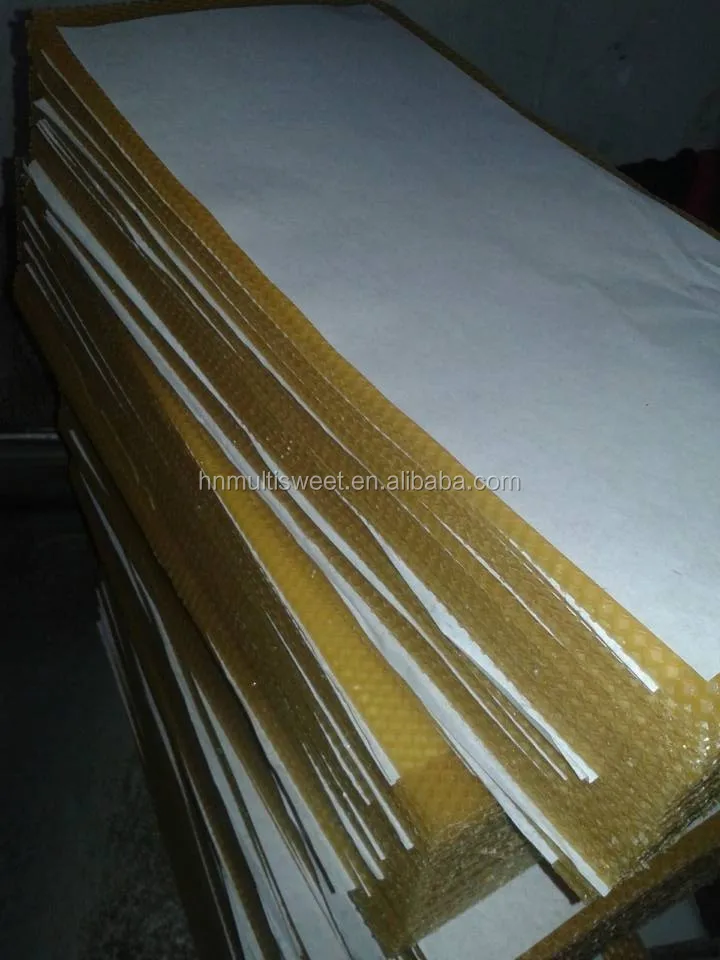OEM/ODM 41.5*19.5cm 100% Dadant Beeswax Foundation Sheet