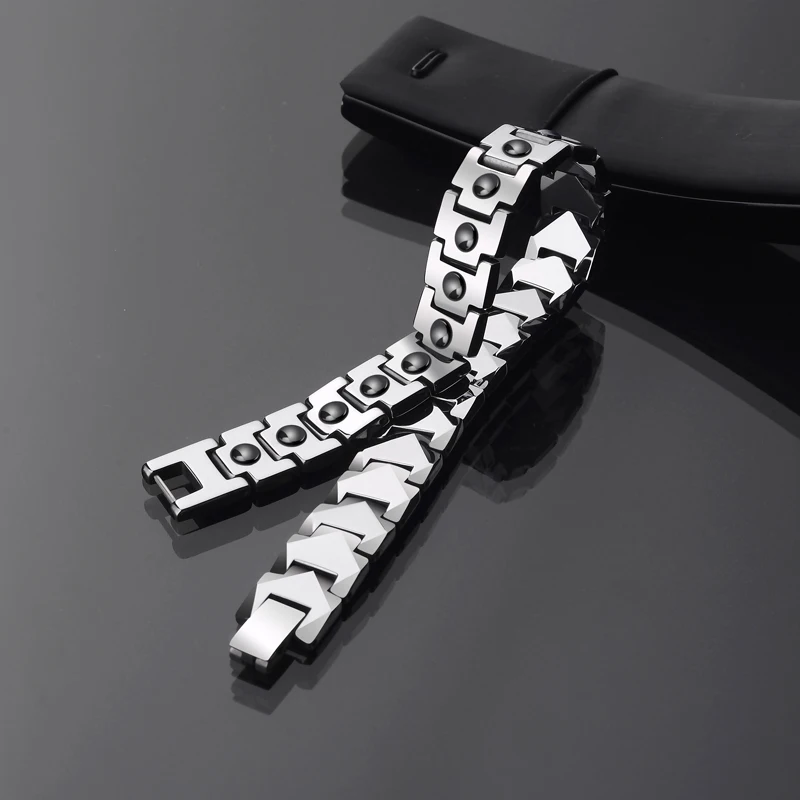 Fashion Jewelry  Tungsten Carbide Energy Magnetic Bracelet for Men Women