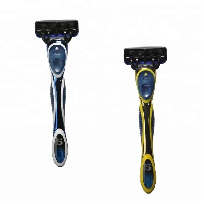 Система бритья с 5 лезвиями, бритва с металлической ручкой и заменяемым картриджем, Лидер продаж, Amazon для мужчин