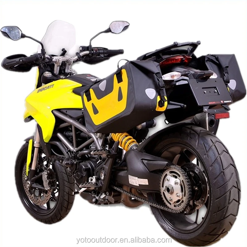 2019 Hot Sale PVC Tarpaulin Waterproof Motorcycle Side Tail Saddle Bag 25L for Cycling