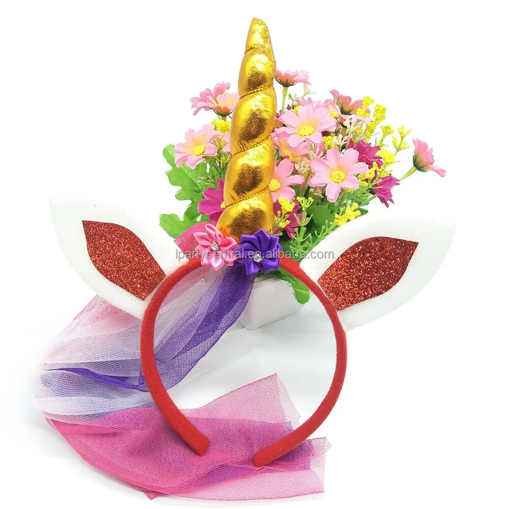 2018 New Design Little Pony Unicorn Headband For Kids Girl LP3194