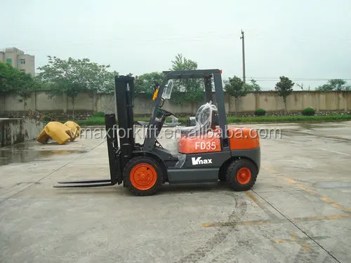 with two stage mast lift height 3.5 m and side shift 3.0 ton forklift names diesel forklift truck