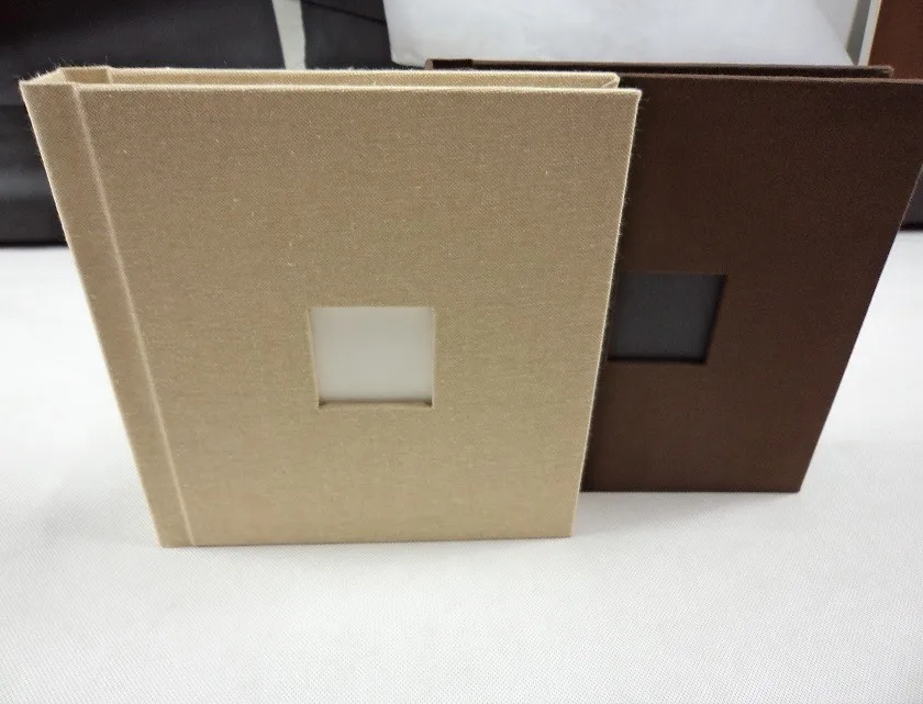 Fancy handmade fabric/linen/ leather photo album /wedding album with customized design