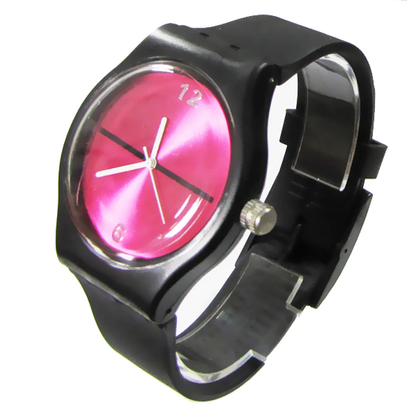 Clear plastic watches transparent Hot sale promotional silicone Watch Custom logo design