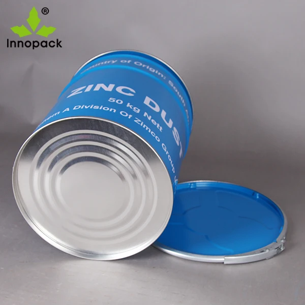 60 liter hot sale blue steel drum for lime