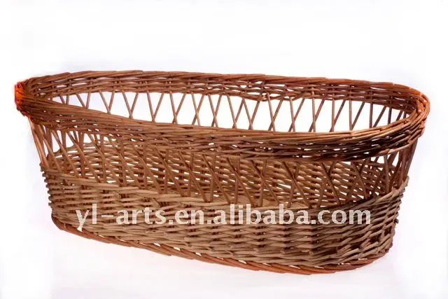 
original oval willow wicker baby basket 