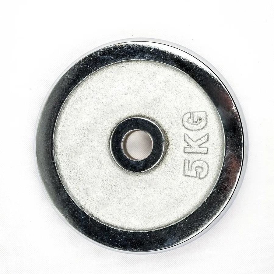 Commercial gym equipment adjustable chrome dumbbell plates