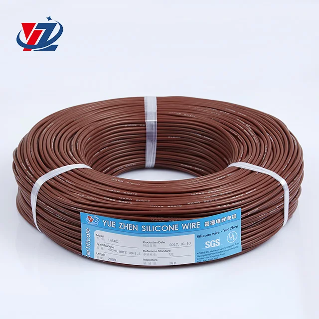 Бесплатный образец бескислородная медная проволока 14AWG ПВХ или силиконовый кабель высокотемпературный нагревательный