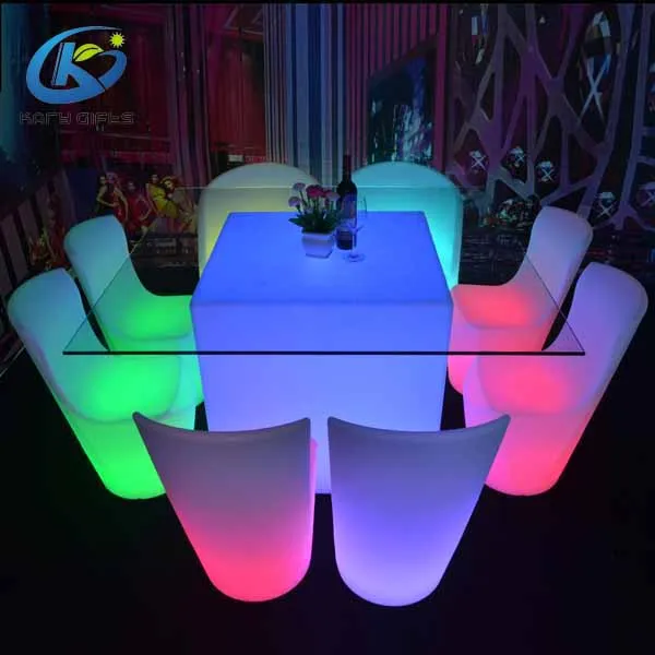 promotion led cube chair outdoor led cube seat light waterproof led cube