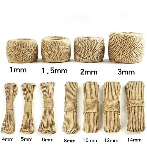 decorate hemp rope 100% jute high quality