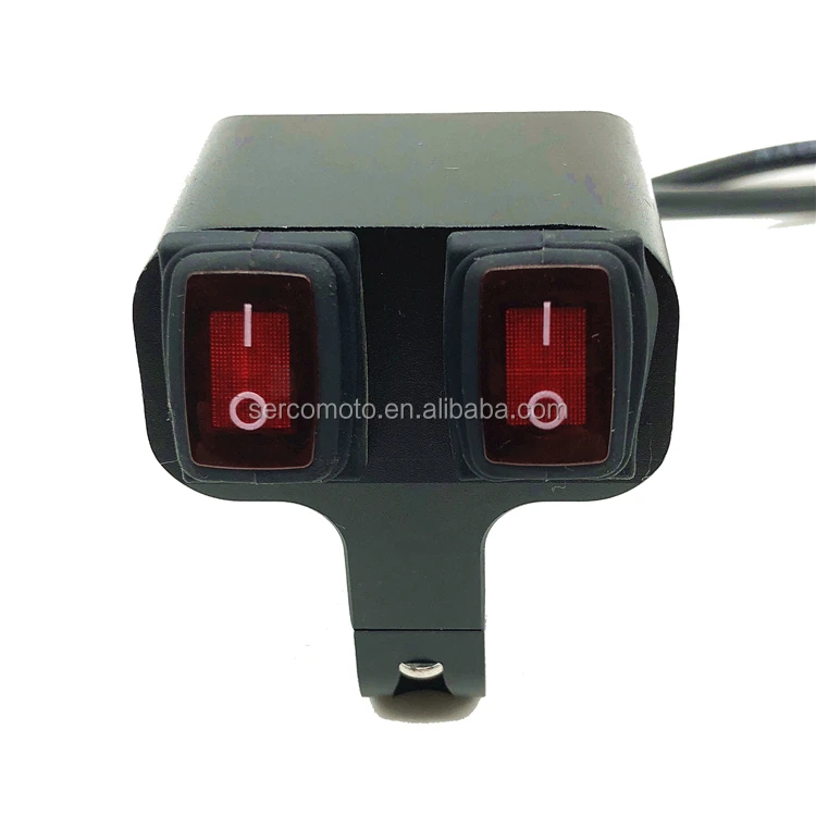 High Quality IP68 water proof Motorcycle Handle Switch Spot light LED On Off Switch