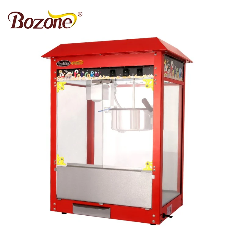 Multi color CE Approved Industrial Gas Snack Equipment Automatic Sweet Cheap Price Commercial Caramel Popcorn Making Machine