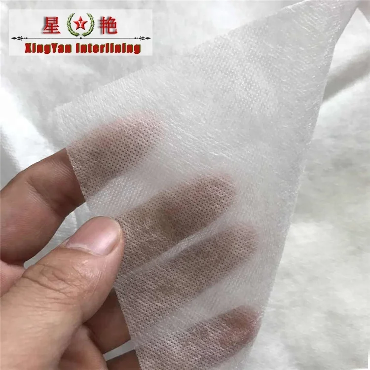 30gsm pva material hydrophilic water soluble interlining paper for embroidery fabric cold water soluble film for lace fabric
