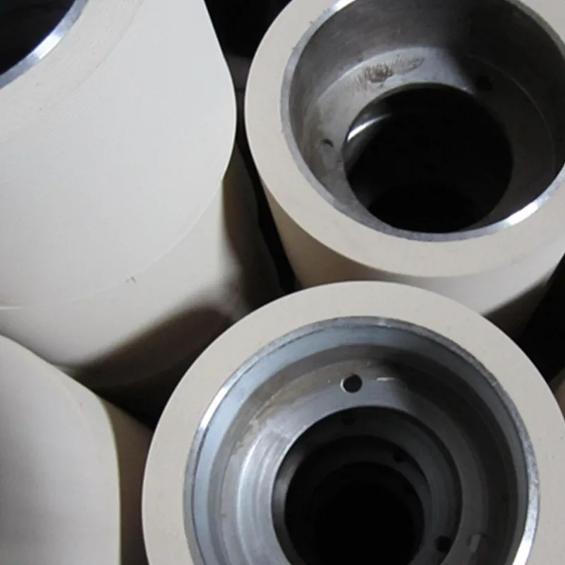 6 inch white SBR iron drum rice mill rubber roller