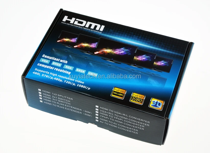 KUYIA HDMI Extender over Dual cat5e/6(30M) Full HD 1080P